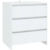 vidaXL Sideboard blanc 70x41x75 cm bois composite