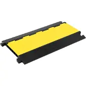 vidaXL Rampe de protection de câble avec 5 canaux 90 cm caoutchouc