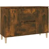 vidaXL Sideboard chêne fumé 103,5x35x70 cm bois composite