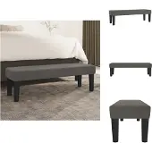 vidaXL Banc Gris foncé 100x30x30 cm Velours