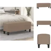 vidaXL Banc Taupe 100x35x41 cm Tissu microfibre