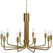LINDBY Lustres , Elanova, dimmable, Or / laiton, Salon / séjour, Métal, Ancien
