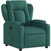 vidaXL Fauteuil relax vert foncé Tissu 94 x 77 x 100 cm