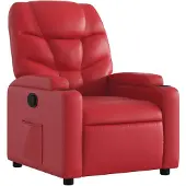vidaXL Fauteuil relax rouge similicuir