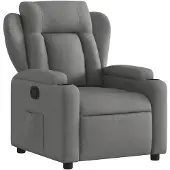vidaXL Fauteuil relax gris foncé Tissu