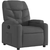 Super Merchant Fauteuil relax gris foncé Tissu