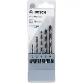 Bosch 2607002824 Ensemble De Forets Hélicoïdaux À Pointe HSS TeQ 5 Pièces Avec Queue Hexagonale