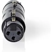 Nedis Adaptateur XLR | XLR 3 broches femelle | XLR 3 broches femelle | Nickelé | Droit | Métal | Noir | 1 pc. | Sachet en plastique