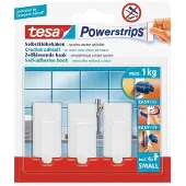 TESA Powerstrips Crochet SMALL, classique, blanc