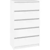 vidaXL Armoire à tiroirs blanc 60x36x103 cm Bois composite