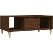 vidaXL Table basse marron imitation chêne 90x50x36,5 cm Bois composite