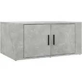 vidaXL Table basse gris béton 80x50x36 cm Bois composite