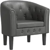 vidaXL Chaise cabriolet gris similicuir