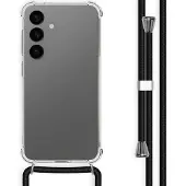 IMoshion Coque arrière Transparente avec cordon Samsung Galaxy S24 - Noir