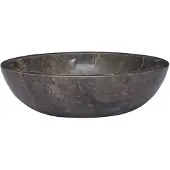 vidaXL Lavabo Gris Ø40x12 cm Marbre