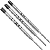 The James Brand The Burwell D2 Ink Refill - Black / 3 Pack