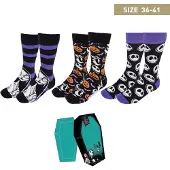 Cerdá - Zestaw 3 Skarpetek Dorosych Disney Nightmare Before Christmas