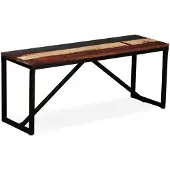 vidaXL Banc 110 x 35 x 45 cm Bois de récupération massif