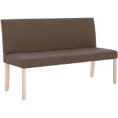 vidaXL Banc 139,5 cm Marron Polyester