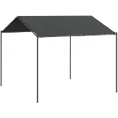 vidaXL Tente à auvent anthracite 3x3 m acier et tissu