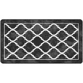 vidaXL Tapis lavable noir et blanc 80x150 cm antidérapant