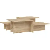vidaXL Tables basses 2 pcs. chêne Sonoma bois composite