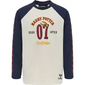 Hummel T-Shirt bleu marine / jaune / rouge carmin / blanc