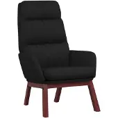 vidaXL Fauteuil relax noir tissu