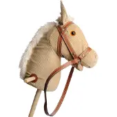 Playwood Bâton en bois cheval avec son-blanc