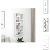 vidaXL Étagère murale Blanc 36x16x90 cm Bois d'ingénierie