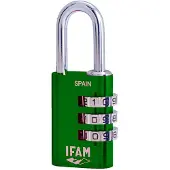 Ifam serrure à combinaison Ifam Combi30 métal aluminium vert