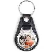Yoursurprise Porte-clé cuir personnalisé - Rond