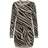 ONLY Robes en maille 'JENNI' marron / noir