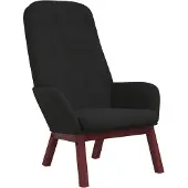 vidaXL Chaise de relaxation Noir Velours