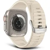 Decoded Ultra Traction - Bracelet en silicone pour Apple Watch (Silicone, Silicone liquide), Sangles de montre, Blanc