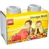 LEGO Boîte de Rangement Lego Brick 2 Gris