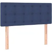 vidaXL Tête de lit bleu 100x5x78/88 cm Tissu