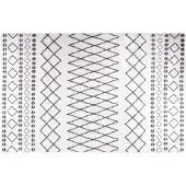vidaXL Tapis lavable antidérapant 160x230 cm Noir et blanc