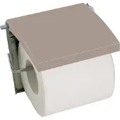 Spirella Porte Rouleau Papier Wc Mural MDF et Inox Beige