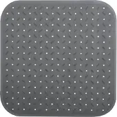 MSV Tapis Fond de douche antid?rapant Caoutchouc CLASS 54x54cm Gris