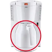 Melitta Verseuse En Plastique - - Look Basis, Selection - Blanc - Filtre - Réservoir Amovible