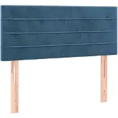 vidaXL Tête de lit bleu foncé 90x5x78/88 cm velours