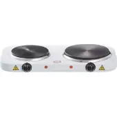 Huismerk Plaque de cuisson électrique - Excellent Electrics - 2 foyers - 1000W - Blanc