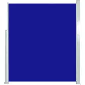 vidaXL Marquise latérale extensible 160x500 cm Bleu