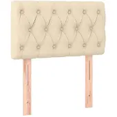 vidaXL Tête de lit Crème 80x7x78/88 cm Tissu
