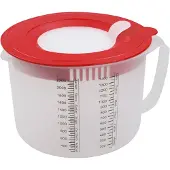 Dr. Oetker Oetker 2,2 l rouge / transparent avec protection anti-éclaboussures