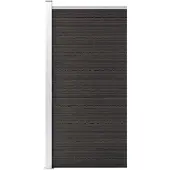 vidaXL Élément de clôture WPC 95x186 cm Gris