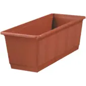 Geli Bac à fleurs Standard plastique 40x17x14 cm terracotta (40 x 17.50 x 14 cm)