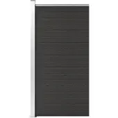 vidaXL Élément de clôture WPC 95x186 cm Noir