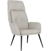 vidaXL Chaise de relaxation Gris clair Similicuir daim